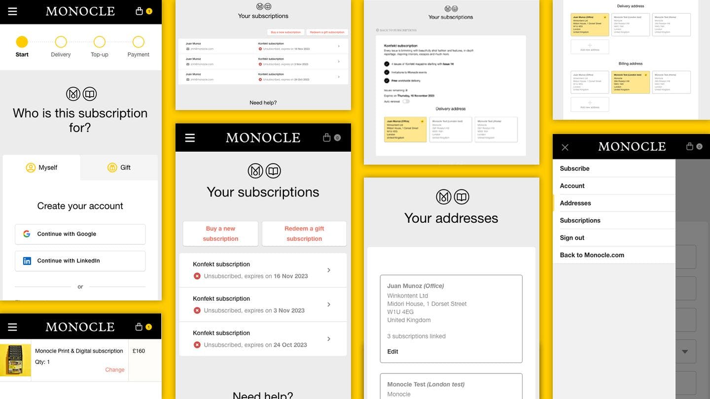 Monocle Subscription Checkout
